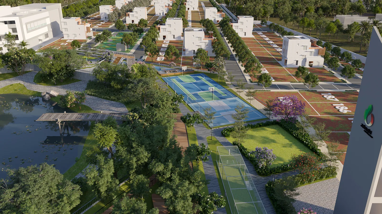 Svanta community and green spaces