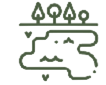 Waterbody as green feature icon