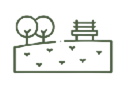 Community courts and play lawns icon