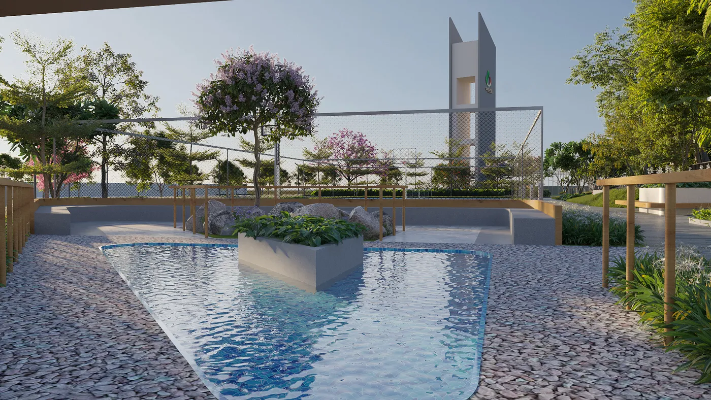 Water Court Seating Deck